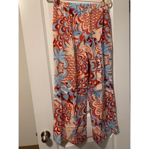 High waisted flowy pants